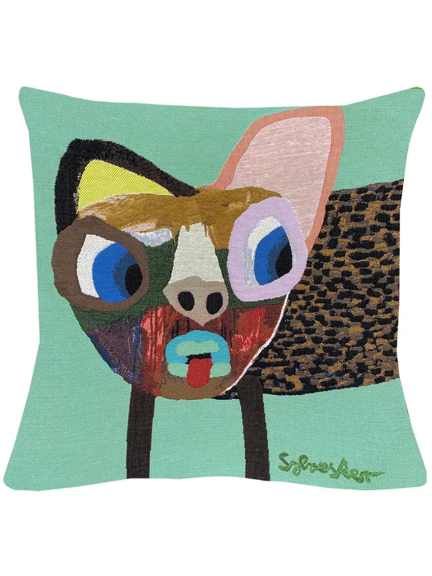 Sylvester Småplettet Hund pude fra Poulin Design