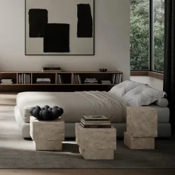 Temple Coffee Table Low, limestone fra 101 Copenhagen