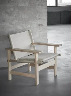 The Canvas Chair, sæbebehandlet eg natur canvas af Børge Mogensen