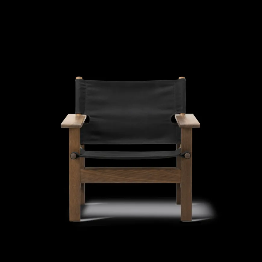 The Canvas Chair, sæbebehandlet eg natur canvas af Børge Mogensen