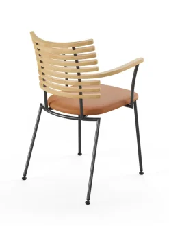 Tiger Armstol, creme læder fra Naver Collection