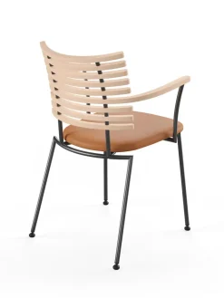 Tiger Armstol, creme læder fra Naver Collection