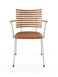 Tiger Armstol, creme læder fra Naver Collection