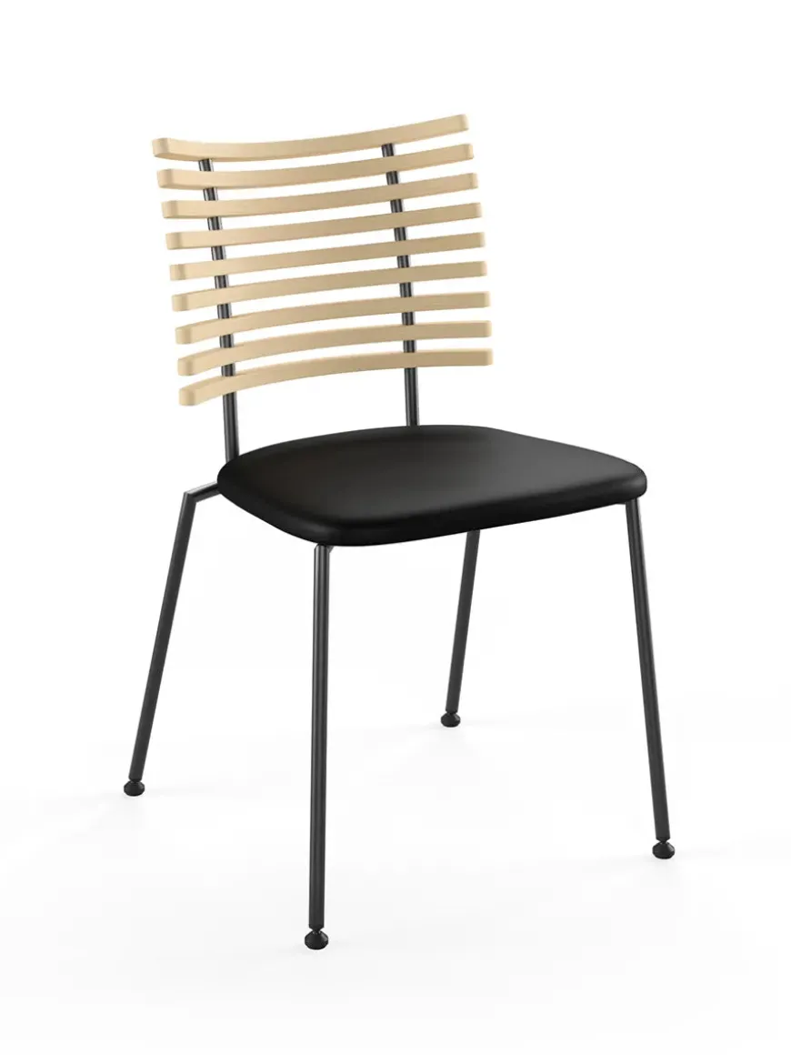 Tiger Stol, sort læder fra Naver Collection