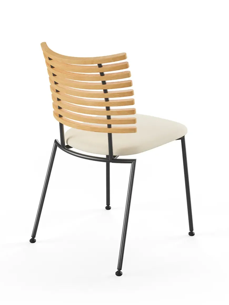 Tiger Stol, sort læder fra Naver Collection