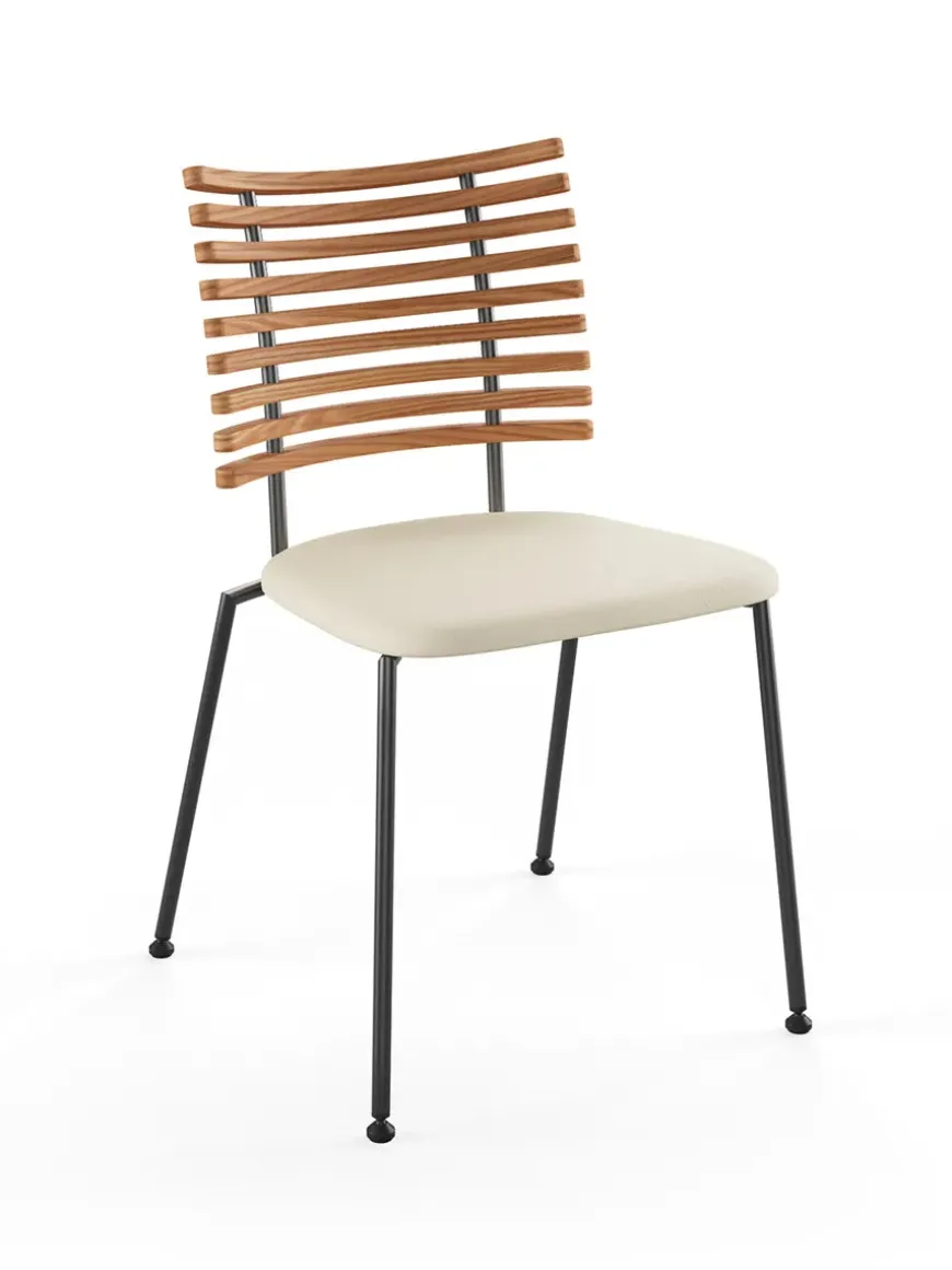 Tiger Stol, sort læder fra Naver Collection