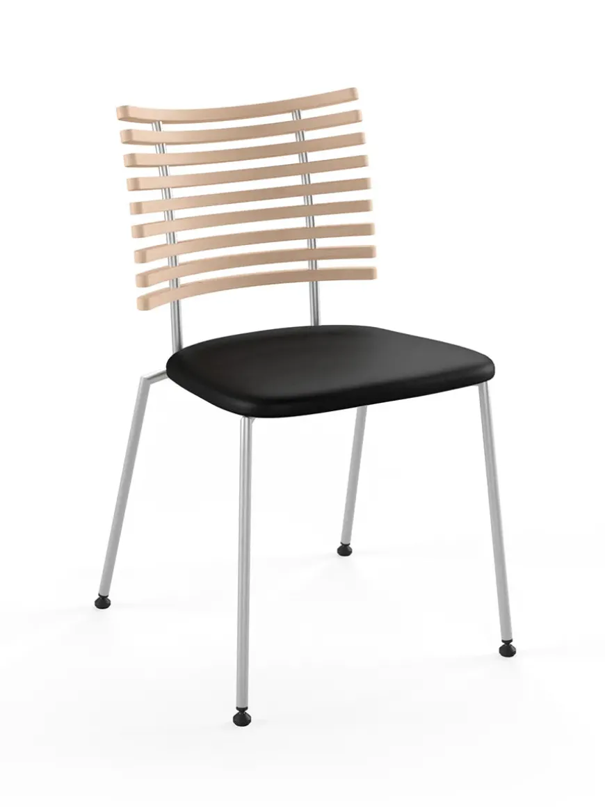 Tiger Stol, sort læder fra Naver Collection