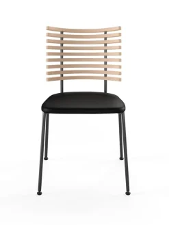 Tiger Stol, sort læder fra Naver Collection