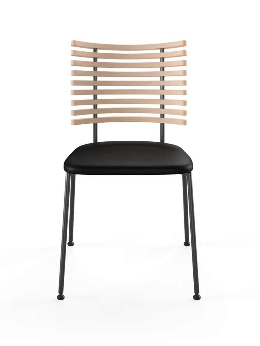 Tiger Stol, sort læder fra Naver Collection