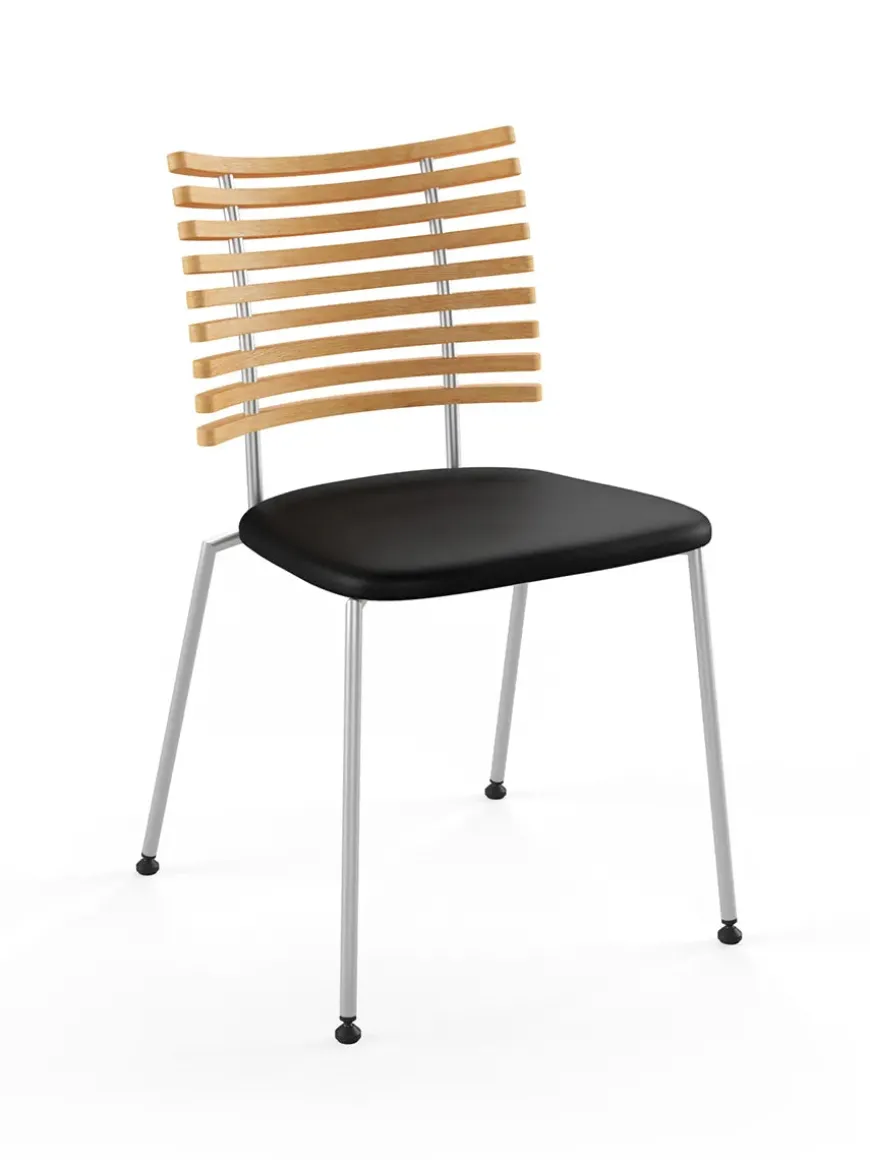 Tiger Stol, sort læder fra Naver Collection