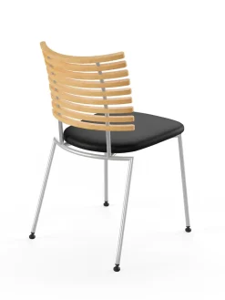 Tiger Stol, sort læder fra Naver Collection