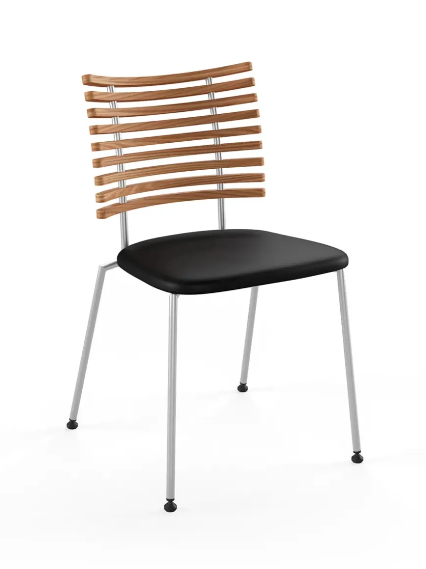 Tiger Stol, sort læder fra Naver Collection