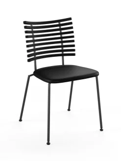 Tiger Stol, sort læder fra Naver Collection