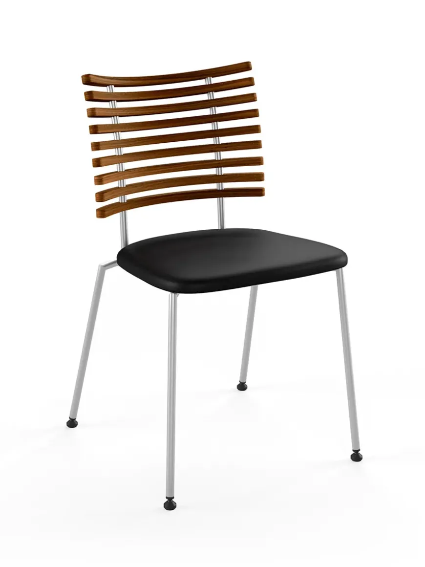 Tiger Stol, sort læder fra Naver Collection