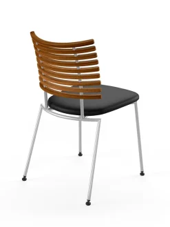 Tiger Stol, sort læder fra Naver Collection