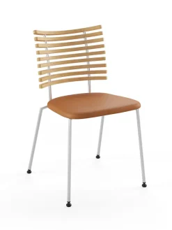 Tiger Stol, sort læder fra Naver Collection