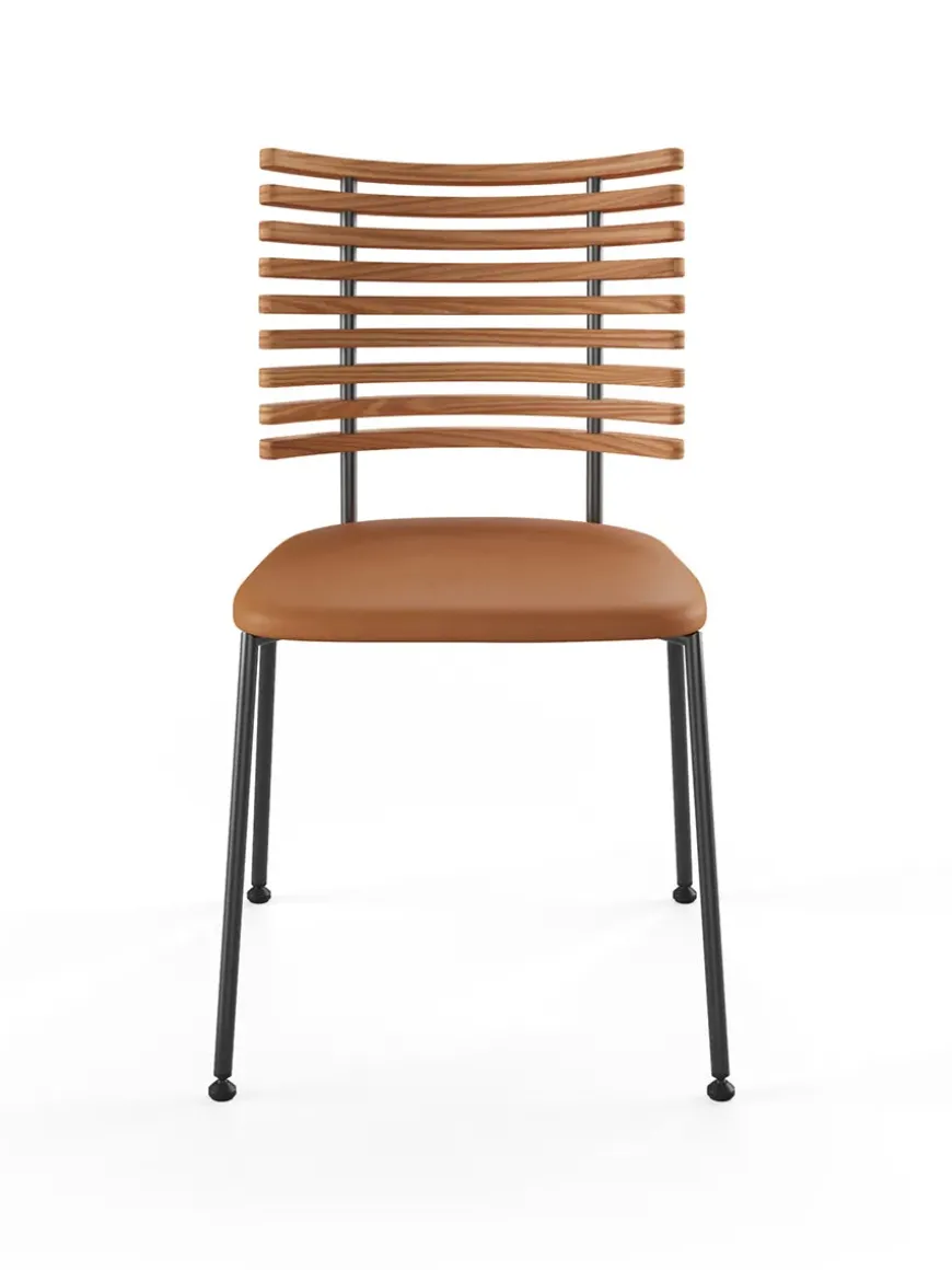 Tiger Stol, sort læder fra Naver Collection