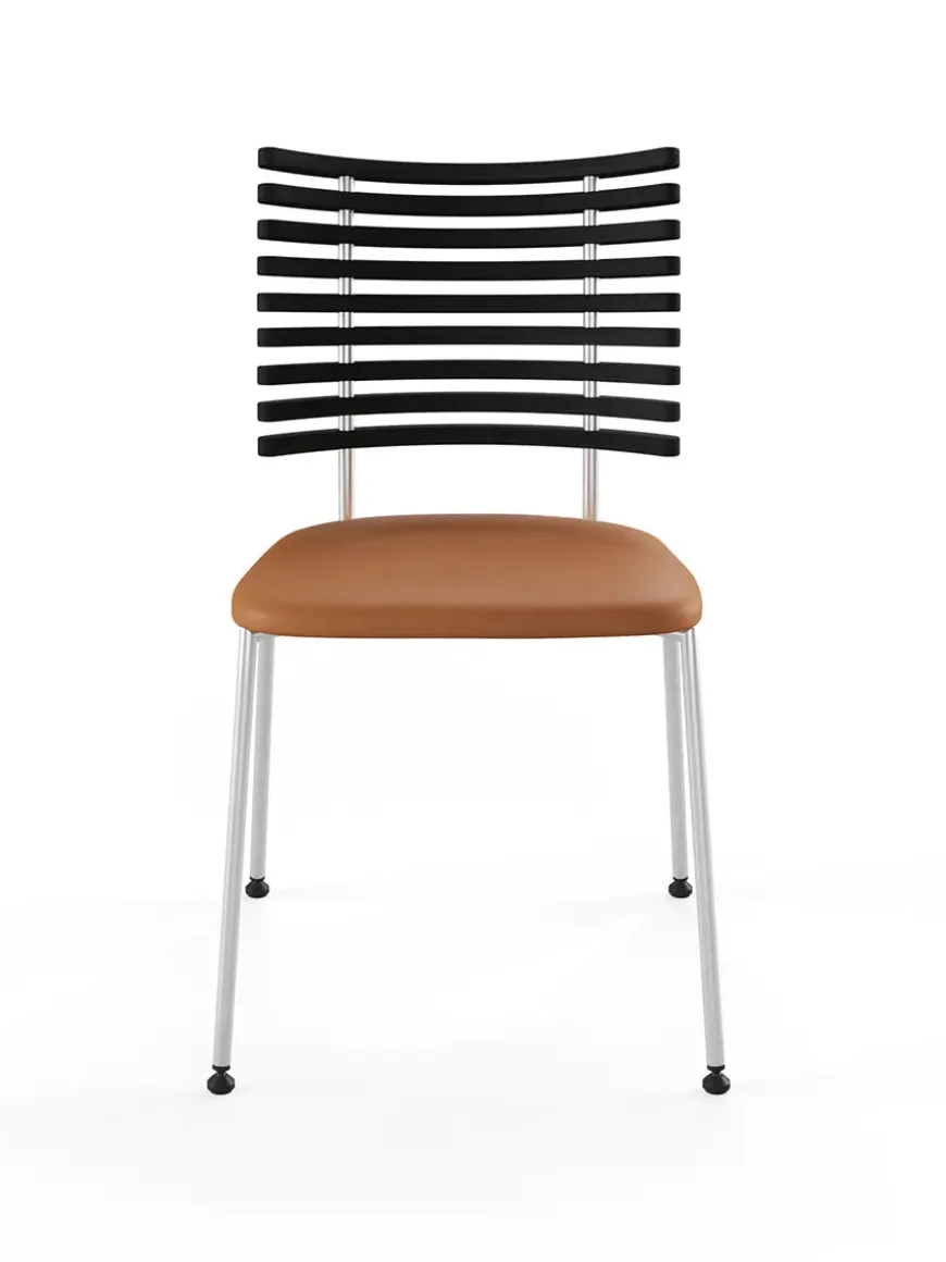 Tiger Stol, sort læder fra Naver Collection