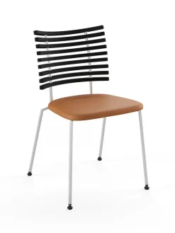 Tiger Stol, sort læder fra Naver Collection