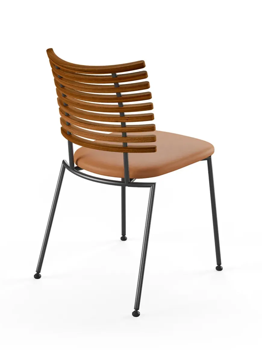 Tiger Stol, sort læder fra Naver Collection