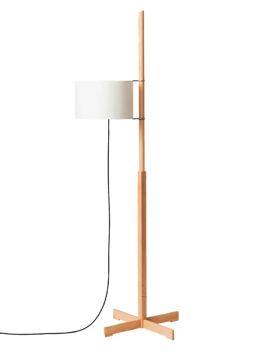 TMM Gulvlampe, valnød fra Santa and Cole