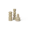Torno Candles Sand, Set of 3 fra Ferm Living