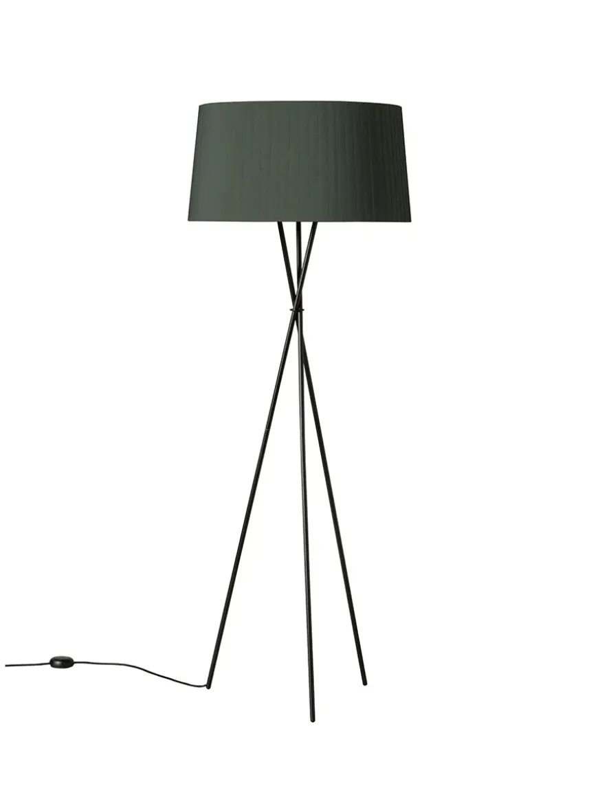 Tripode Gulvlampe fra Santa and Cole, mustard (G5)