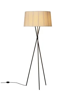 Tripode Gulvlampe fra Santa and Cole, mustard (G5)