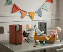 Træseng i gul, mini fra Maileg