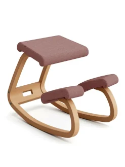 Variable Balans Stol, light brown wood/reflect 984 fra Variér