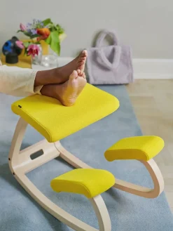 Variable Balans Stol, light brown wood/reflect 984 fra Variér