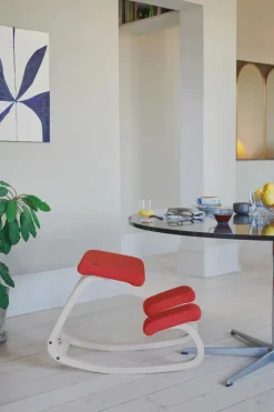 Variable Balans Stol, light brown wood/reflect 984 fra Variér