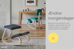 Variable Stol, light brown/vidar fra Varier Furniture