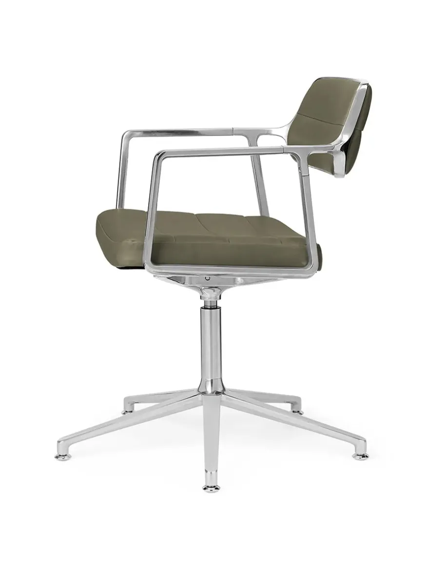 VIPP453 Swivel+ Chair, bosco grøn læder fra Vipp