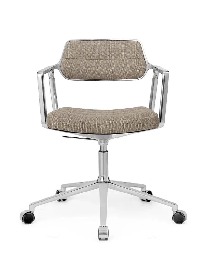 VIPP453 Swivel+ Chair m/hjul, bosco grøn læder fra Vipp