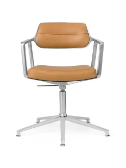 VIPP453 Swivel+ Chair, sort læder fra Vipp