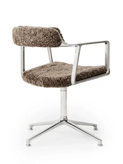 VIPP452 Swivel Chair, sort læder fra Vipp