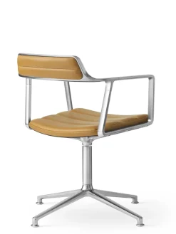 VIPP452 Swivel Chair, sort læder fra Vipp