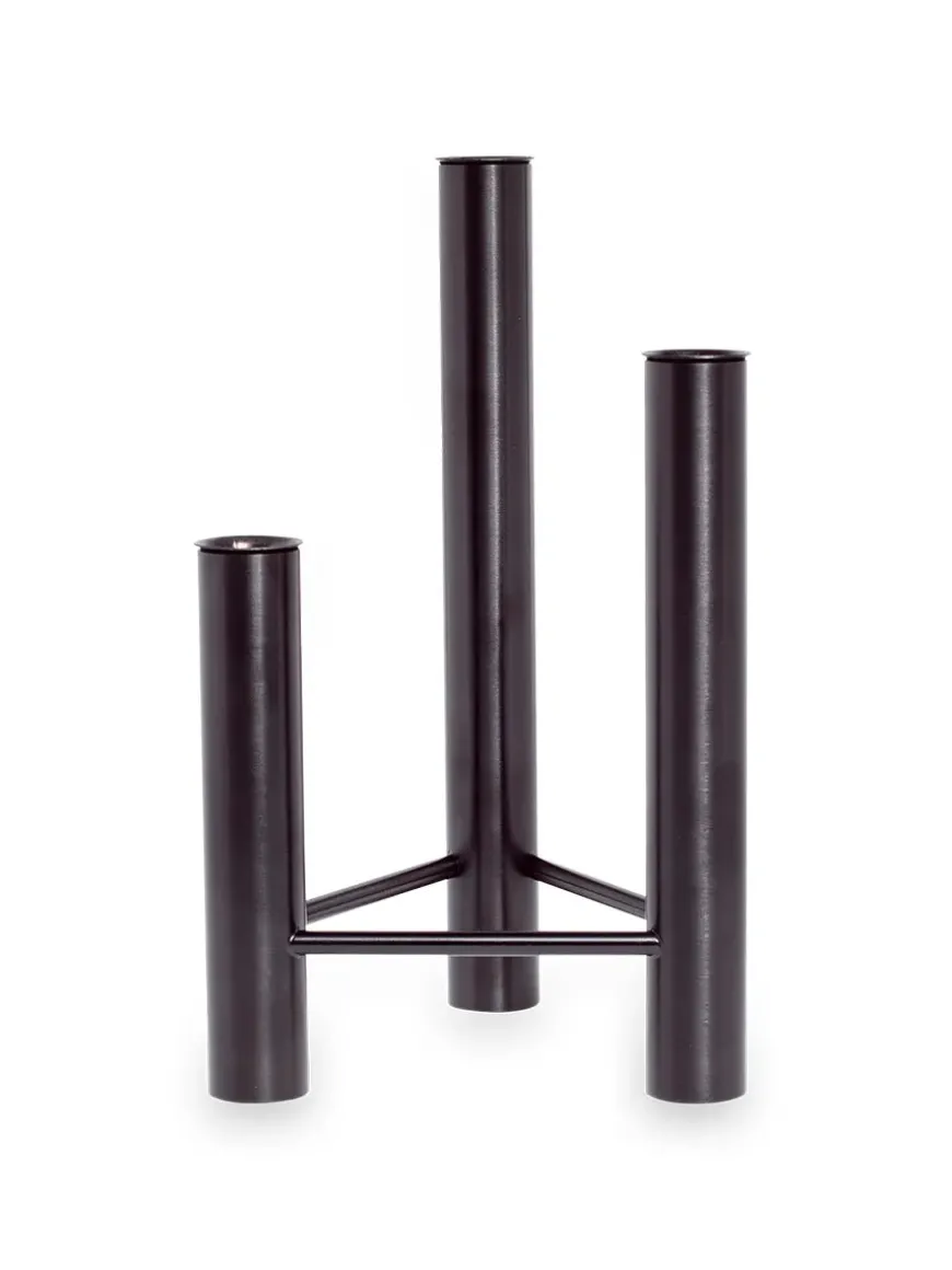 VISTA vase og lysestage, sort fra Kay Bojesen