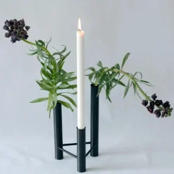 VISTA vase og lysestage, sort fra Kay Bojesen
