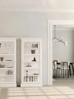 Vitrineskab Classic V3, hvid fra Lindebjerg Design