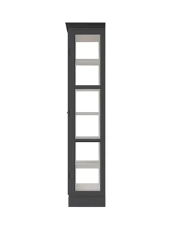 Vitrineskab Classic V2, lys grå fra Lindebjerg Design