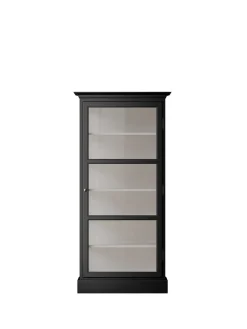 Vitrineskab Classic V3, sort fra Lindebjerg Design