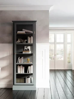 Vitrineskab N1, antracit fra Lindebjerg Design