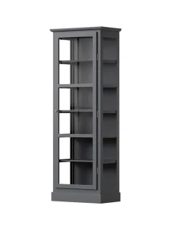 Vitrineskab N1, dark oak fra Lindebjerg Design