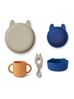 Vivi Silicone Set, rabbit/mist multi mix fra Liewood