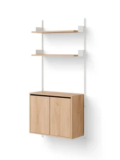 Wall Shelf Cabinet Tall w. Doors fra New Works