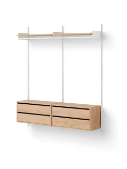 Wardrobe Shelf Cabinets w. Drawers fra New Works