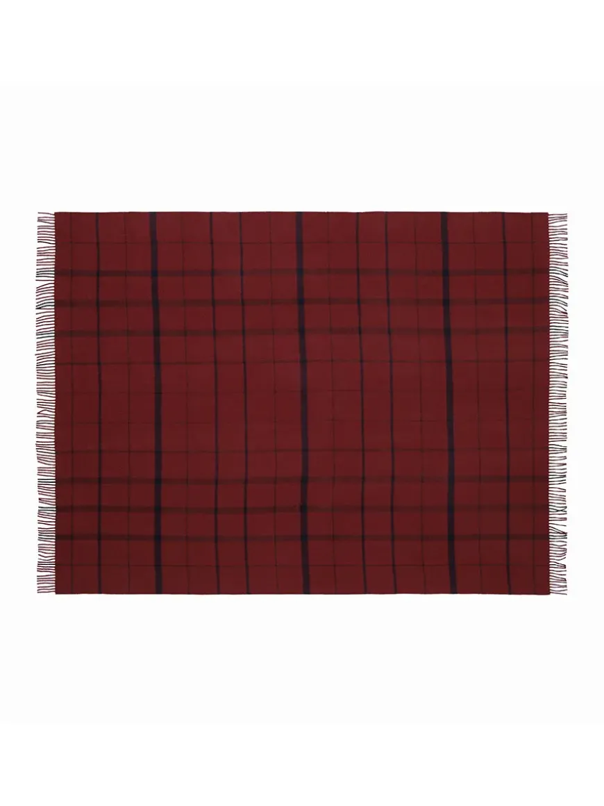 Warp & Weft Plaid, concrete/midnight fra Silkeborg Uldspinderi