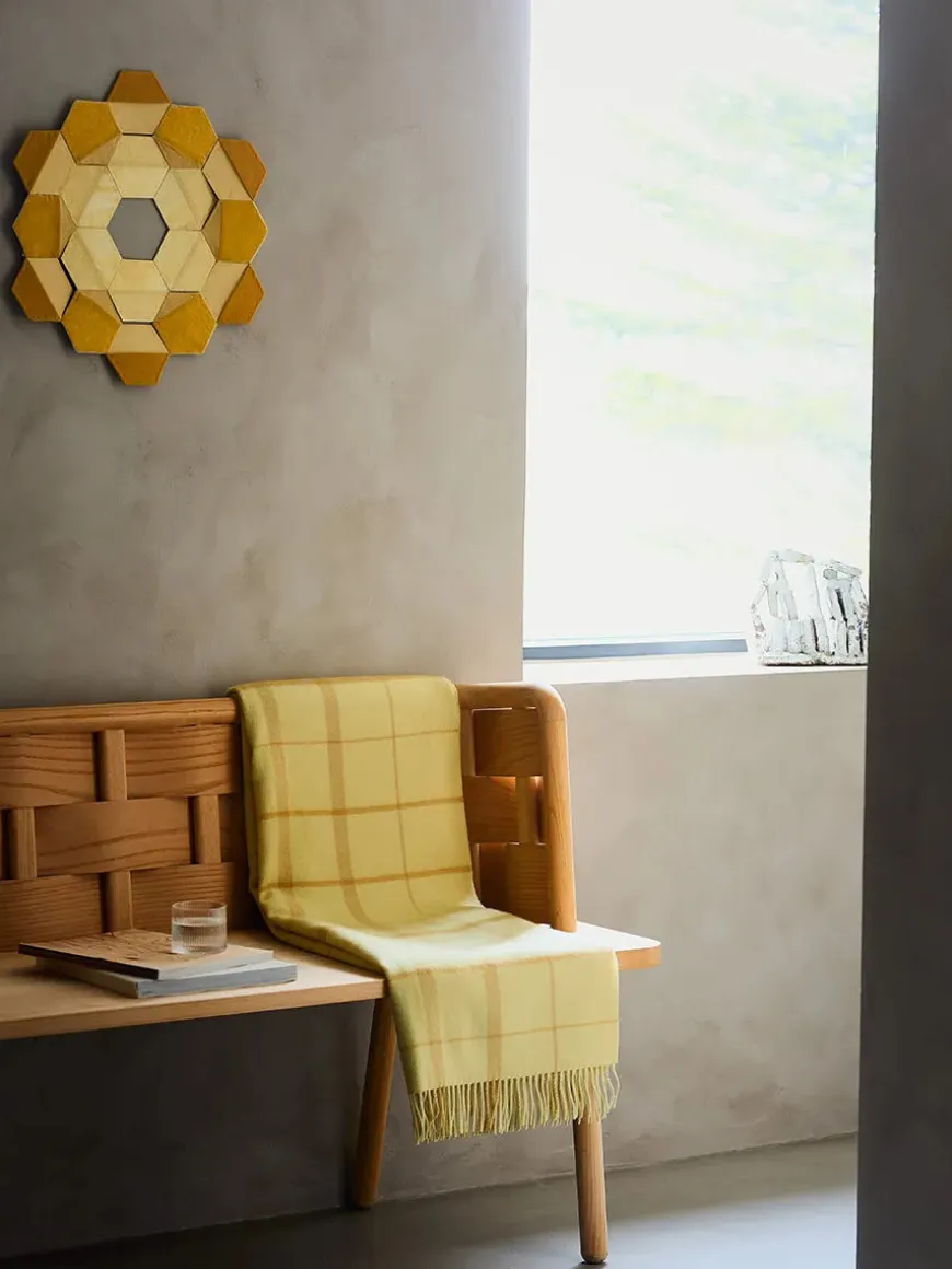 Warp & Weft Plaid, lime/grass fra Silkeborg Uldspinderi